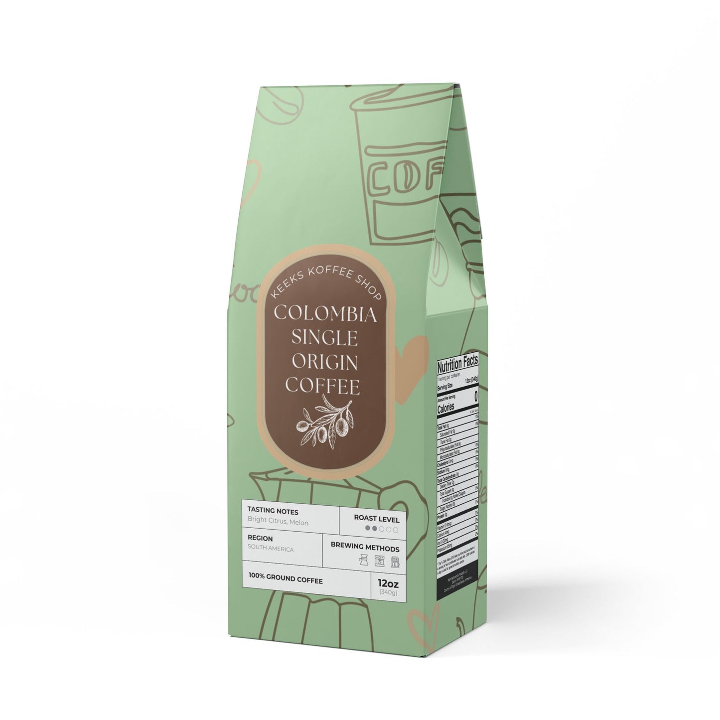 Colombia Single Origin Coffee (Light-Medium Roast)