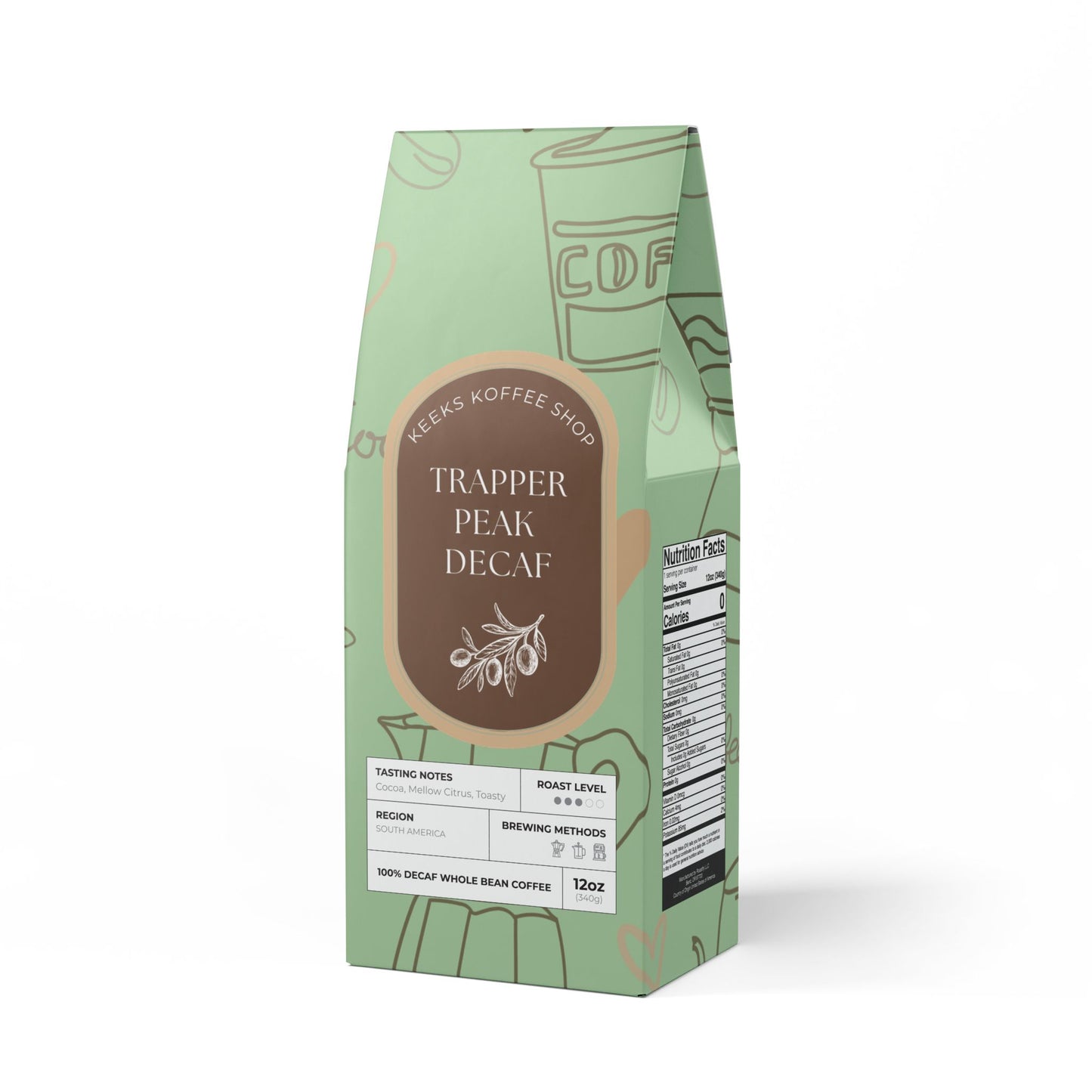 Trapper Peak Decaf Coffee Blend (Medium Roast)