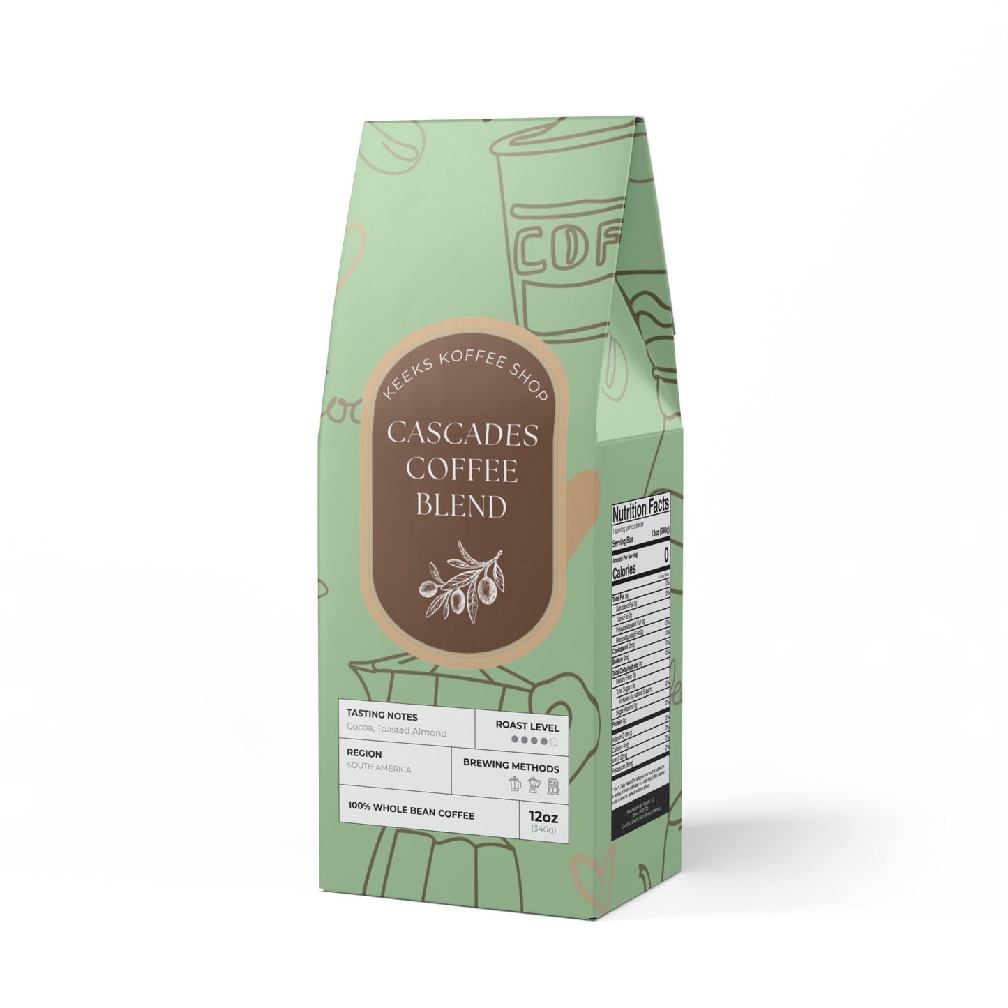 Cascades Coffee Blend (Medium-Dark Roast)